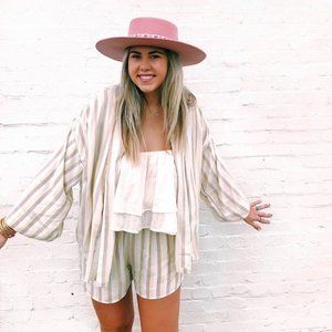 Amuse Society Al Fresco Woven Top